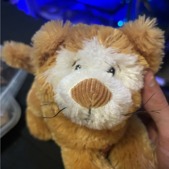 Russ Berrie CALIE Lion Cub Orange Kitty Cat Plush 9" Tan White Stuffed ROAR meow - Picture 4 of 7